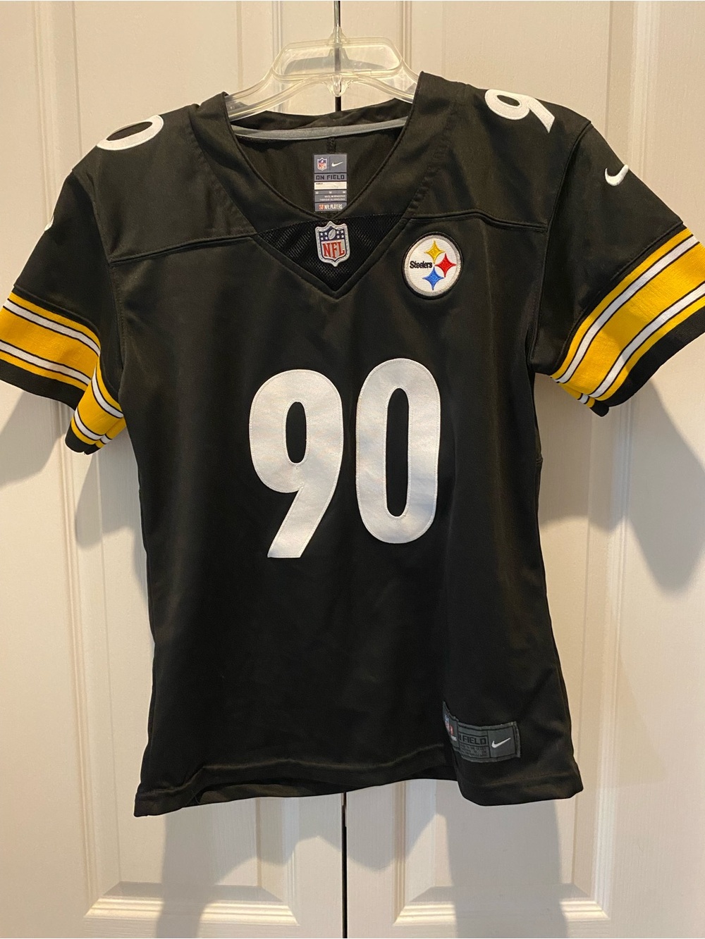 NFL On Field Black Jersey Tag Detail